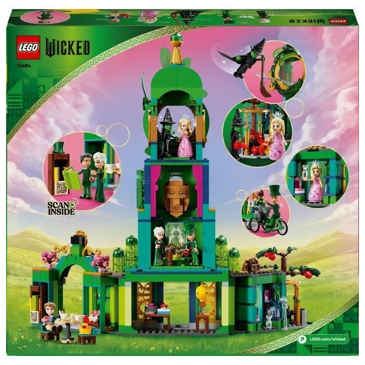 LEGO Wicked 75684 Bienvenue a Emerald City - Jouet a Collectionner avec Glinda et Elphaba LEGO Wicked 75684 Bienvenue a Emerald City - Jouet a Collectionner avec Glinda et Elphaba