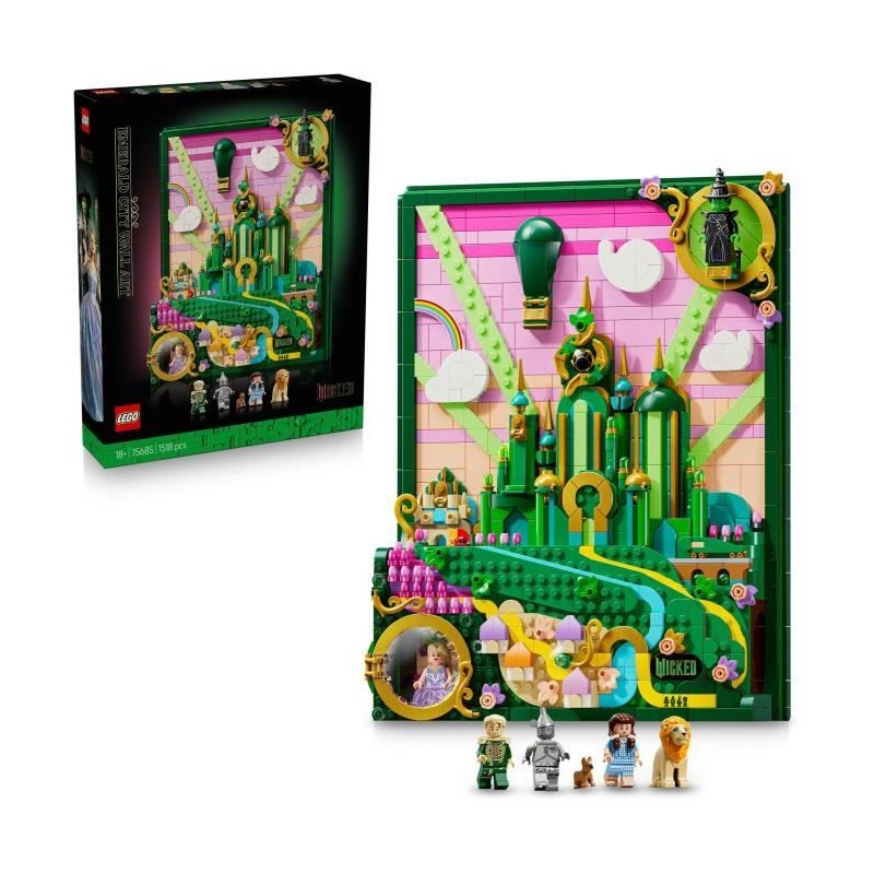 LEGO Wicked 75685 Tableau d'Emerald City - Set de Construction 3D pour LEGO Wicked 75685 Tableau d'Emerald City - Set de Construction 3D pour