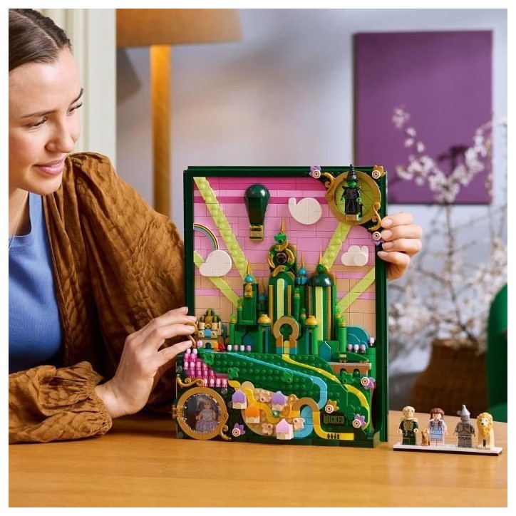 LEGO Wicked 75685 Tableau d'Emerald City - Set de Construction 3D pour Adulte - Maquette LEGO Wicked 75685 Tableau d'Emerald City - Set de Construction 3D pour Adulte - Maquette