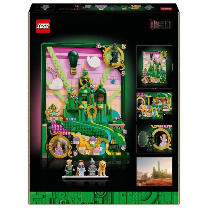 LEGO Wicked 75685 Tableau d'Emerald City - Set de Construction 3D pour Adulte - Maquette LEGO Wicked 75685 Tableau d'Emerald City - Set de Construction 3D pour Adulte - Maquette