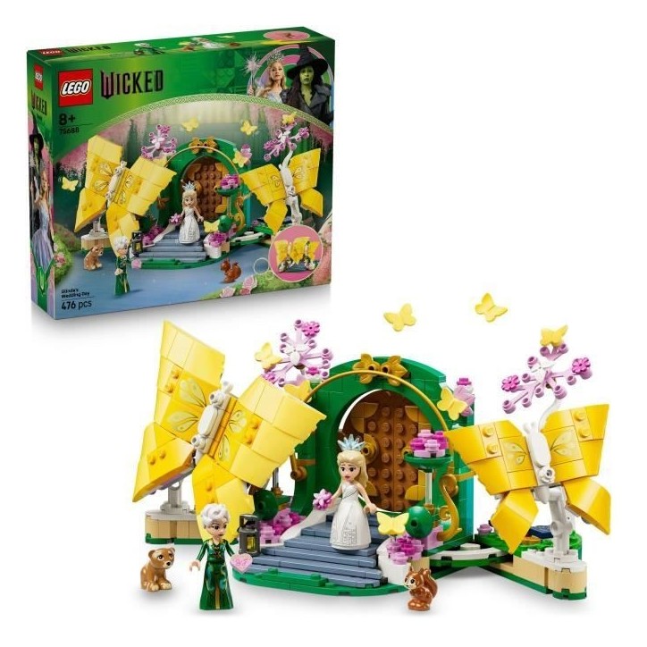 LEGO Wicked 75688 Le Mariage de Glinda - Jouet des 8 ans - Figurines de Papillons - Cadeau LEGO Wicked 75688 Le Mariage de Glinda - Jouet des 8 ans - Figurines de Papillons - Cadeau