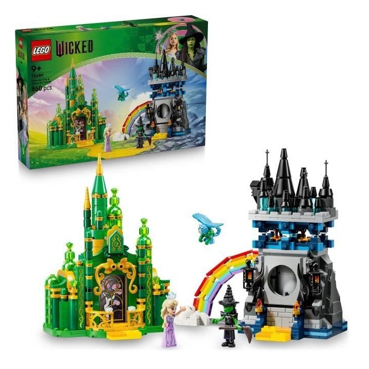 LEGO Wicked 75689 Emerald City et le Château de Kiamo Ko - Jouet de Construction des 9 ans LEGO Wicked 75689 Emerald City et le Château de Kiamo Ko - Jouet de Construction des 9 ans