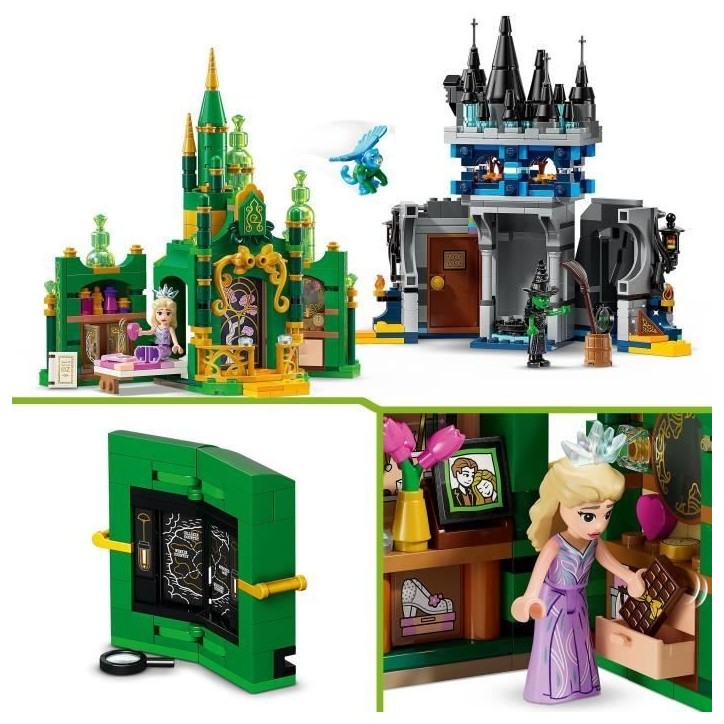 LEGO Wicked 75689 Emerald City et le Château de Kiamo Ko - Jouet de Construction des 9 ans LEGO Wicked 75689 Emerald City et le Château de Kiamo Ko - Jouet de Construction des 9 ans