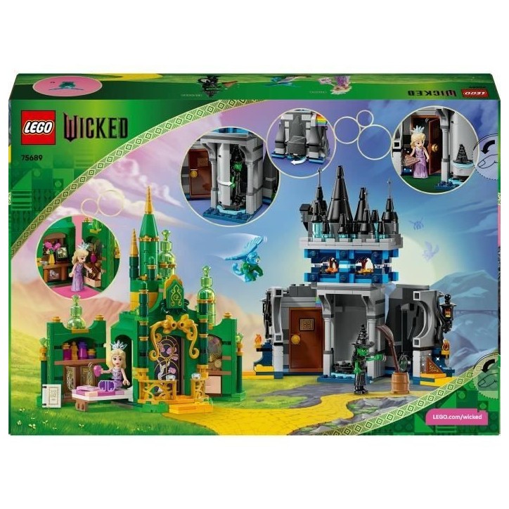 LEGO Wicked 75689 Emerald City et le Château de Kiamo Ko - Jouet de Construction des 9 ans LEGO Wicked 75689 Emerald City et le Château de Kiamo Ko - Jouet de Construction des 9 ans