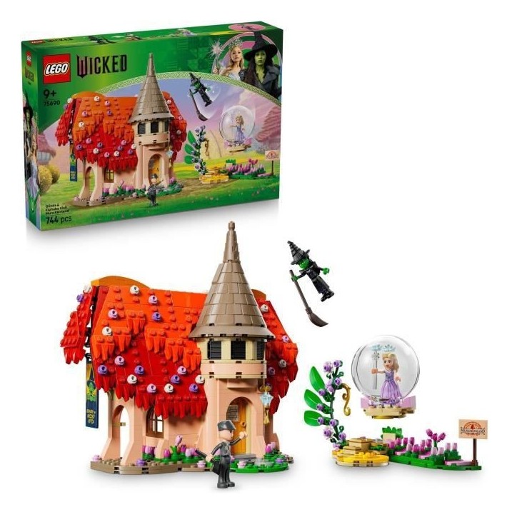 LEGO Wicked 75690 Glinda et Elphaba au Pays des Munchkins - Jeu de Construction des 9 ans LEGO Wicked 75690 Glinda et Elphaba au Pays des Munchkins - Jeu de Construction des 9 ans