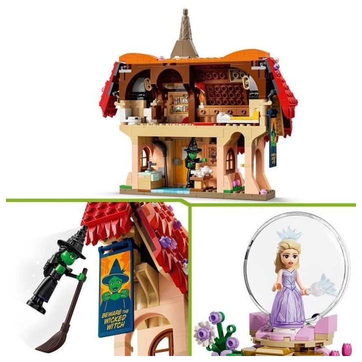 LEGO Wicked 75690 Glinda et Elphaba au Pays des Munchkins - Jeu de Construction des 9 ans LEGO Wicked 75690 Glinda et Elphaba au Pays des Munchkins - Jeu de Construction des 9 ans