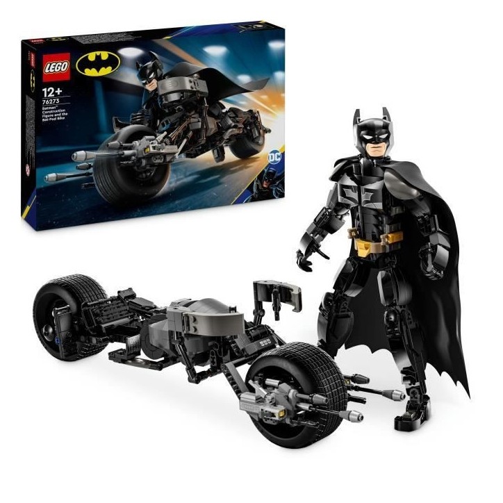 LEGO DC Batman 76273 La figurine de Batman a construire et la moto Bat-Pod LEGO DC Batman 76273 La figurine de Batman a construire et la moto Bat-Pod