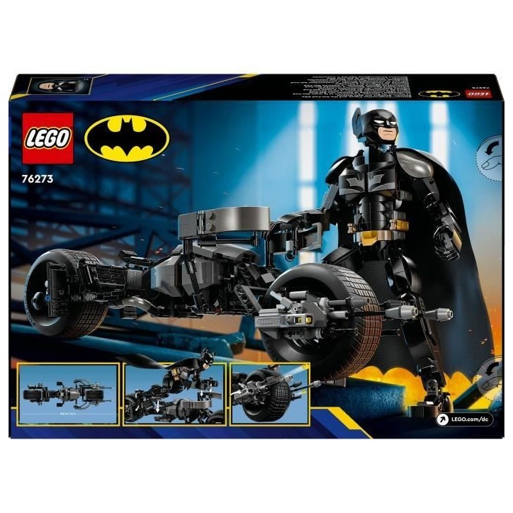 LEGO DC Batman 76273 La figurine de Batman a construire et la moto Bat-Pod LEGO DC Batman 76273 La figurine de Batman a construire et la moto Bat-Pod