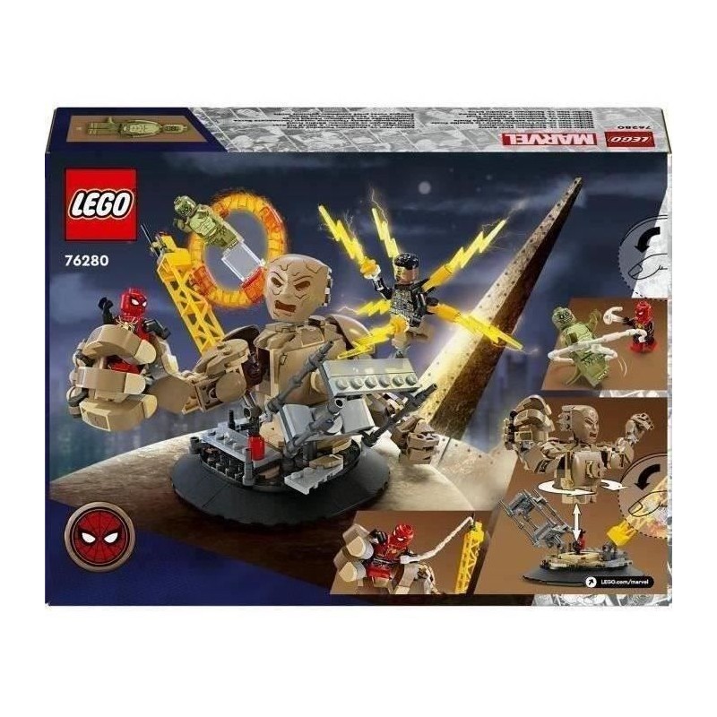 LEGO 76280 Marvel Spider-Man contre l'Homme-Sable : la Bataille Finale LEGO 76280 Marvel Spider-Man contre l'Homme-Sable : la Bataille Finale