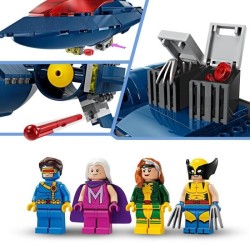 LEGO 76281 Marvel Le X-Jet des X-Men, Jouet d'Avion, Chasseur avec Min