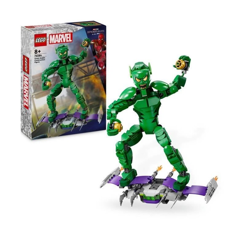 LEGO Marvel 76284 Figurine du Bouffon Vert a Construire Jouet Enfant S LEGO Marvel 76284 Figurine du Bouffon Vert a Construire Jouet Enfant S