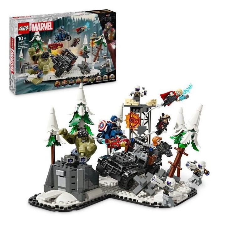 LEGO Marvel 76291 Avengers Rassemblement : L'ere d'Ultron, minifigurines de super-héros LEGO Marvel 76291 Avengers Rassemblement : L'ere d'Ultron, minifigurines de super-héros