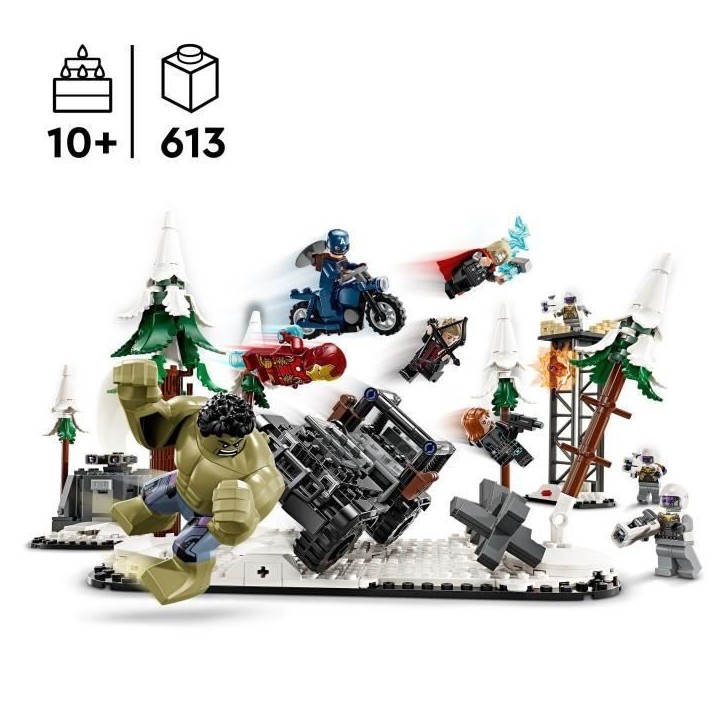 LEGO Marvel 76291 Avengers Rassemblement : L'ere d'Ultron, minifigurines de super-héros LEGO Marvel 76291 Avengers Rassemblement : L'ere d'Ultron, minifigurines de super-héros