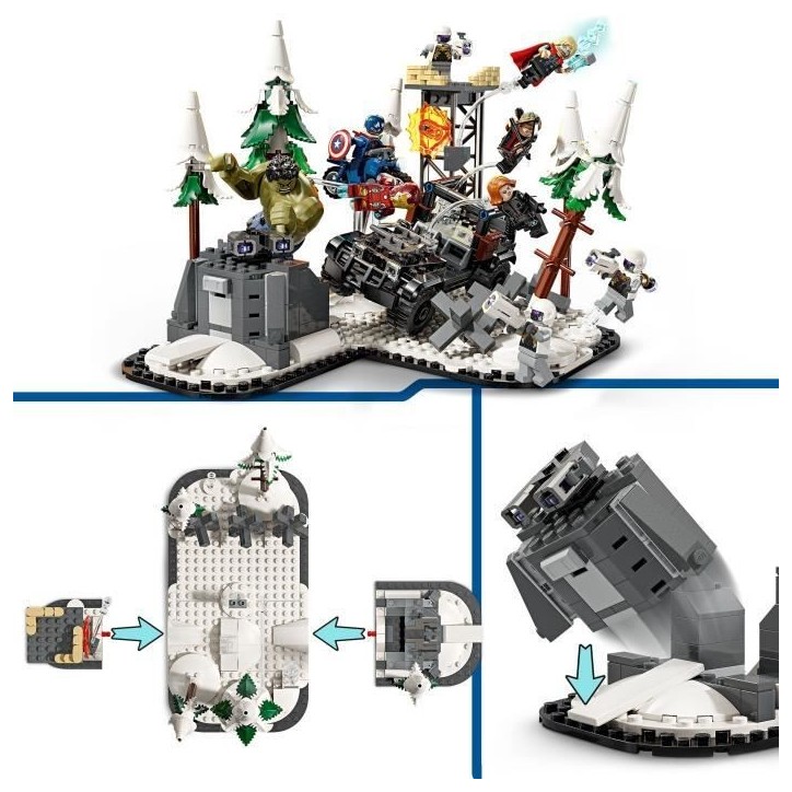 LEGO Marvel 76291 Avengers Rassemblement : L'ere d'Ultron, minifigurines de super-héros LEGO Marvel 76291 Avengers Rassemblement : L'ere d'Ultron, minifigurines de super-héros
