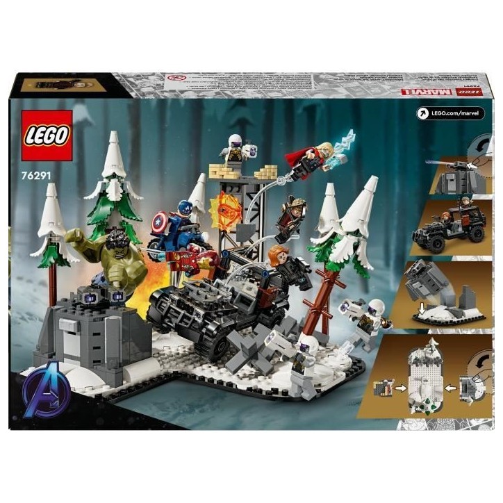 LEGO Marvel 76291 Avengers Rassemblement : L'ere d'Ultron, minifigurines de super-héros LEGO Marvel 76291 Avengers Rassemblement : L'ere d'Ultron, minifigurines de super-héros