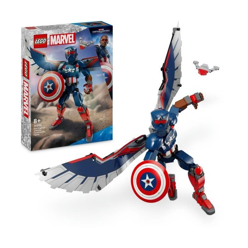 LEGO Marvel 76296 Figurine du nouveau Captain America a construire - J LEGO Marvel 76296 Figurine du nouveau Captain America a construire - J