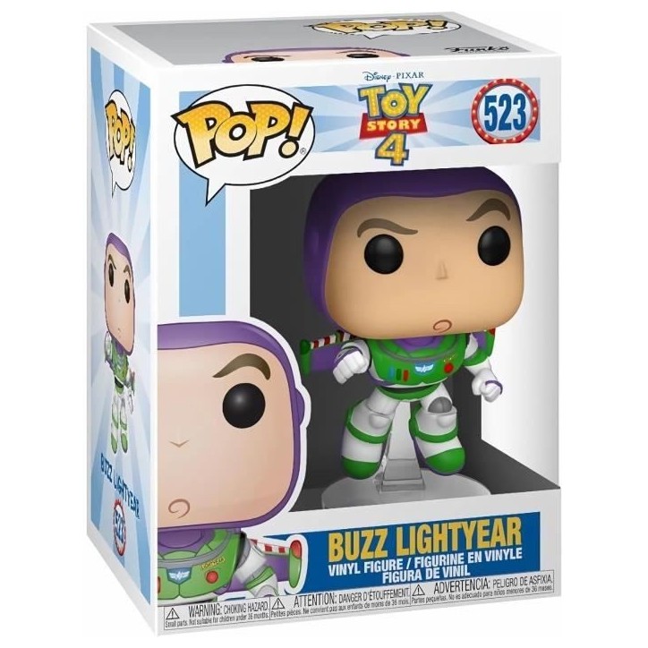 Figurine Funko Pop! Disney Pixar : Toy Story 4 – Buzz l'Éclair 523 Figurine Funko Pop! Disney Pixar : Toy Story 4 – Buzz l'Éclair 523