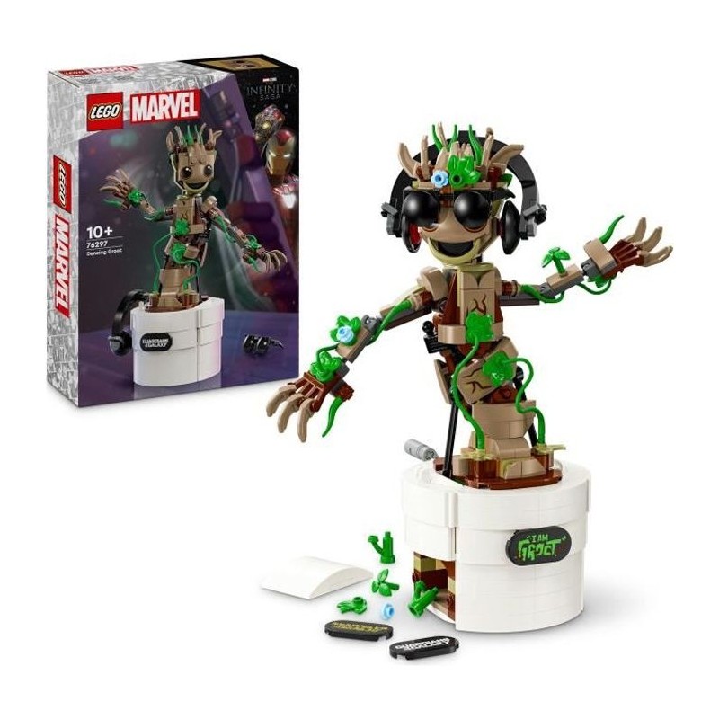 LEGO Marvel 76297 La danse de Bébé Groot, Jouet animé a construire LEGO Marvel 76297 La danse de Bébé Groot, Jouet animé a construire