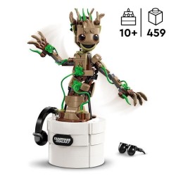 LEGO Marvel 76297 La danse de Bébé Groot, Jouet animé a construire