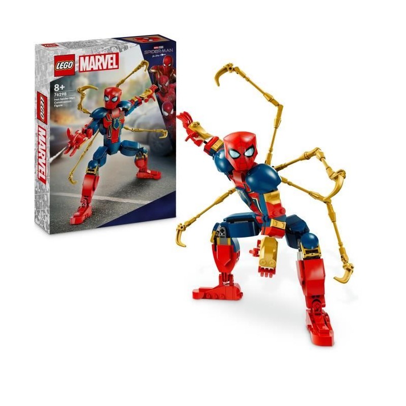 LEGO Marvel 76298 Figurine d'Iron Spider-Man a Construire Jeu de Rôle