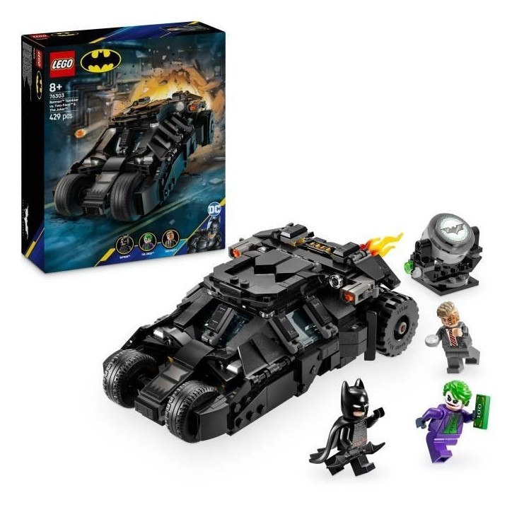 LEGO DC Batman 76303 La Batmobile Tumbler de Batman contre Double-Face et Le Joker - Jouet