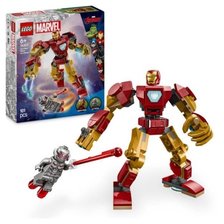 LEGO Marvel 76307 Le robot d'Iron Man contre Ultron - Jouet avec super