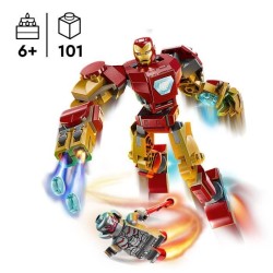 LEGO Marvel 76307 Le robot d'Iron Man contre Ultron - Jouet avec super