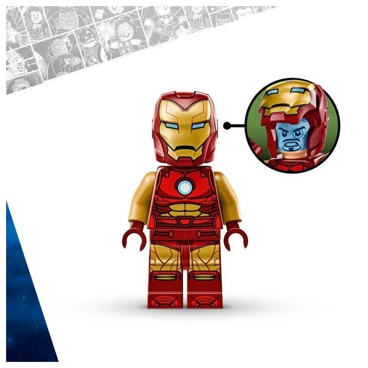 LEGO Marvel 76307 Le robot d'Iron Man contre Ultron - Jouet avec super héros des 6 ans