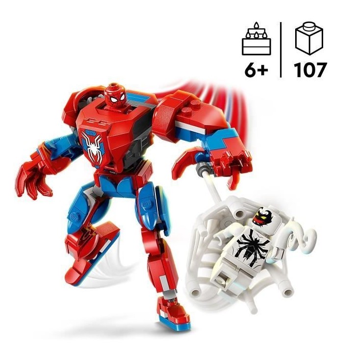 LEGO Marvel 76308 Le robot de Spider-Man contre Anti-Venom - Jeu de super héros des 6 ans LEGO Marvel 76308 Le robot de Spider-Man contre Anti-Venom - Jeu de super héros des 6 ans