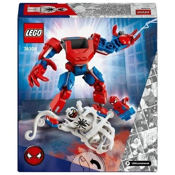 LEGO Marvel 76308 Le robot de Spider-Man contre Anti-Venom - Jeu de super héros des 6 ans LEGO Marvel 76308 Le robot de Spider-Man contre Anti-Venom - Jeu de super héros des 6 ans
