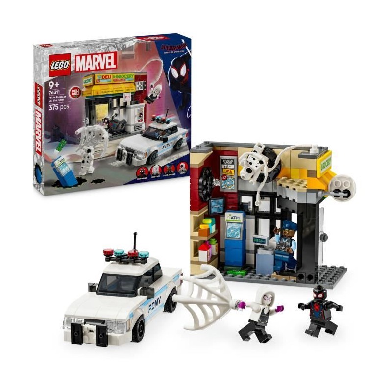 LEGO Marvel 76311 Spider-Verse : Miles Morales contre La Tache - Jeu p LEGO Marvel 76311 Spider-Verse : Miles Morales contre La Tache - Jeu p
