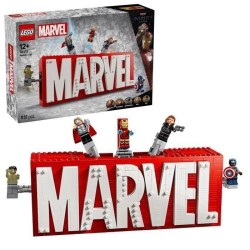 LEGO Marvel 76313 Logo MARVEL et ses super héros - Jeu de constructio