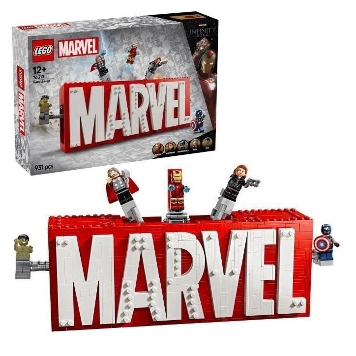 LEGO Marvel 76313 Logo MARVEL et ses super héros - Jeu de construction Avengers des 12 ans LEGO Marvel 76313 Logo MARVEL et ses super héros - Jeu de construction Avengers des 12 ans