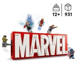 LEGO Marvel 76313 Logo MARVEL et ses super héros - Jeu de constructio