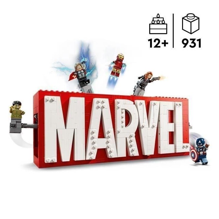 LEGO Marvel 76313 Logo MARVEL et ses super héros - Jeu de construction Avengers des 12 ans LEGO Marvel 76313 Logo MARVEL et ses super héros - Jeu de construction Avengers des 12 ans