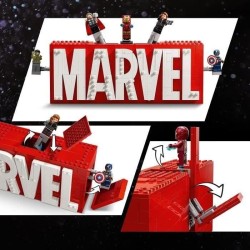 LEGO Marvel 76313 Logo MARVEL et ses super héros - Jeu de constructio