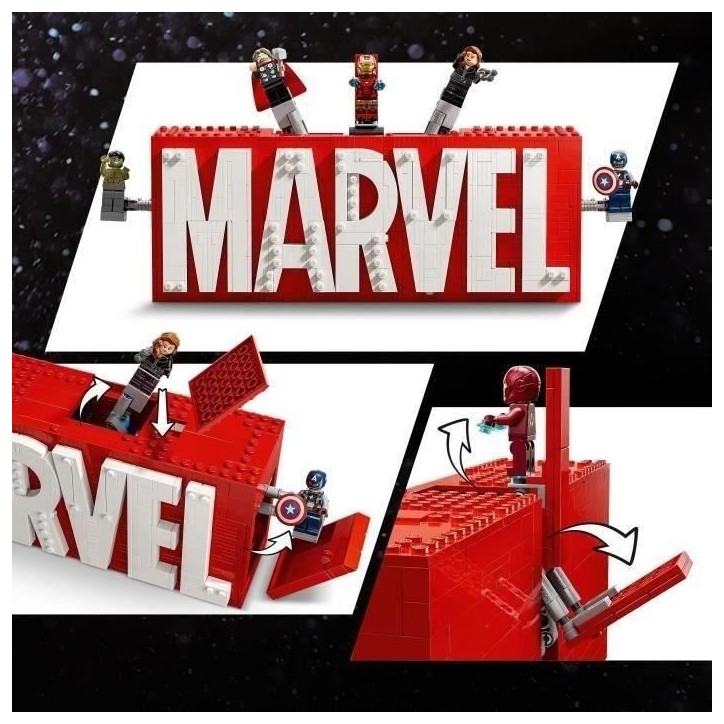 LEGO Marvel 76313 Logo MARVEL et ses super héros - Jeu de construction Avengers des 12 ans LEGO Marvel 76313 Logo MARVEL et ses super héros - Jeu de construction Avengers des 12 ans