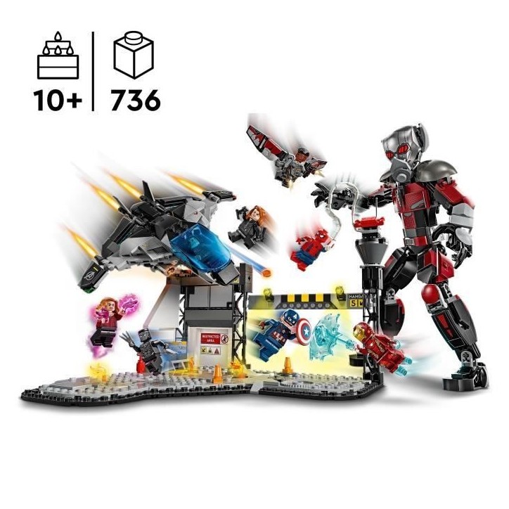 LEGO Marvel 76314 Le combat de Captain America : Civil War - Jouet pour garçon des 10 ans LEGO Marvel 76314 Le combat de Captain America : Civil War - Jouet pour garçon des 10 ans