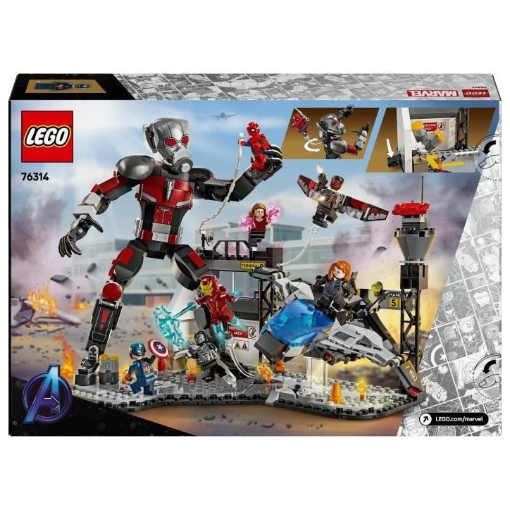 LEGO Marvel 76314 Le combat de Captain America : Civil War - Jouet pour garçon des 10 ans LEGO Marvel 76314 Le combat de Captain America : Civil War - Jouet pour garçon des 10 ans