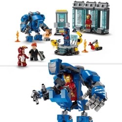 LEGO Marvel 76315 Le Laboratoire d'Iron Man : la Salle des Armures - J