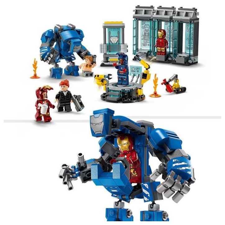 LEGO Marvel 76315 Le Laboratoire d'Iron Man : la Salle des Armures - Jouet garçon, 8 ans LEGO Marvel 76315 Le Laboratoire d'Iron Man : la Salle des Armures - Jouet garçon, 8 ans