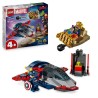 LEGO | Marvel 76319 Captain America contre Thanos - Jouet Avion pour E