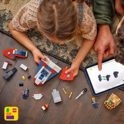 LEGO | Marvel 76319 Captain America contre Thanos - Jouet Avion pour E