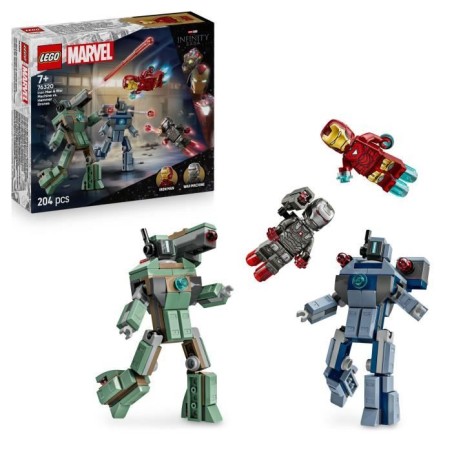 LEGO | Marvel 76320 Iron Man et War Machine Contre les Drones de Hamme