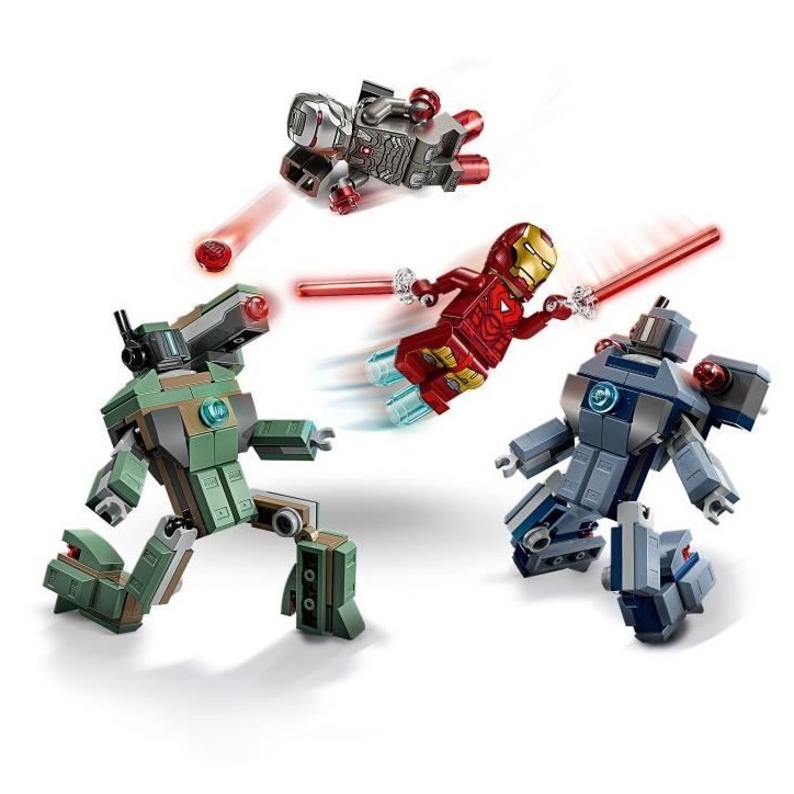 LEGO | Marvel 76320 Iron Man et War Machine Contre les Drones de Hammer - Jouet des 7 ans