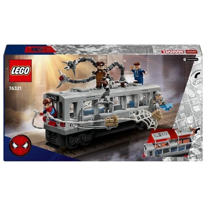 LEGO | Marvel 76321 La Scene du Train de Spider-Man et Docteur Octopus - Jouet des 9 ans LEGO | Marvel 76321 La Scene du Train de Spider-Man et Docteur Octopus - Jouet des 9 ans