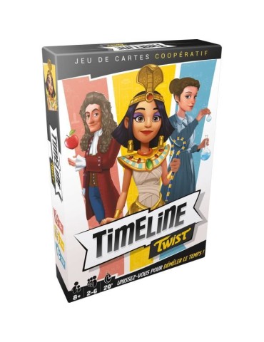 Timeline Twist|Asmodee - Jeu de cartes coopératif - 2 a 6 joueurs - a partir de 8 ans