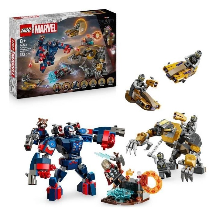 LEGO | Marvel 76322 Avengers : Endgame Thor Contre Chitauri - Jouet enfant des 8 ans LEGO | Marvel 76322 Avengers : Endgame Thor Contre Chitauri - Jouet enfant des 8 ans
