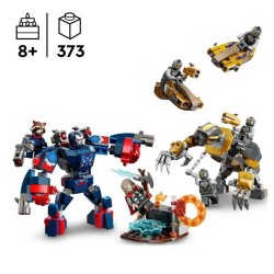 LEGO | Marvel 76322 Avengers : Endgame Thor Contre Chitauri - Jouet en