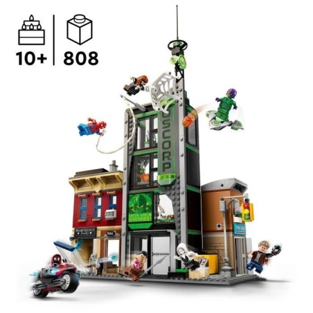 LEGO | Marvel 76324 Spider-Man Contre Oscorp - Jeu de Construction enfant des 10 ans